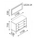 Зеркало для туалетного столика Легенда (Legenda) LEGN-24