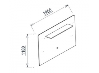 Часть мебельной стенки  для ТВ тумбы  (PESARO) PESR-15В