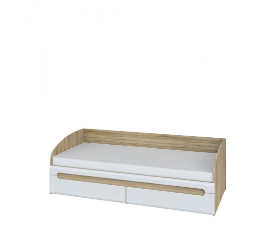 Односпальная кровать с 2-мя ящиками Леонардо МН-026-12 Односпальная кровать с 2-мя ящиками Леонардо МН-026-12