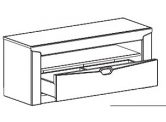 Тумба под ТВ Соренто с ящиком дуб бонифаций