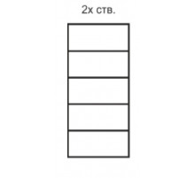 Двухстворчатый шкаф для одежды Diora ДШ2/2 (слоновая кость) Двухстворчатый шкаф для одежды Diora ДШ2/2 (слоновая кость)