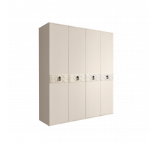 Четырехстворчатый шкаф для одежды Богемия Фарфале (Bogemia Farfalle) БМШ2/4 (Fа)